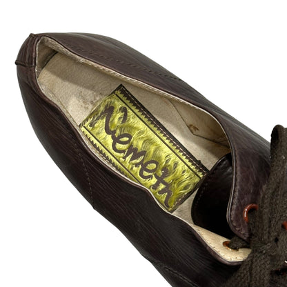 Christopher Nemeth 00s Toe-Stitched Dark Brown Sneakers Size 27.0cm