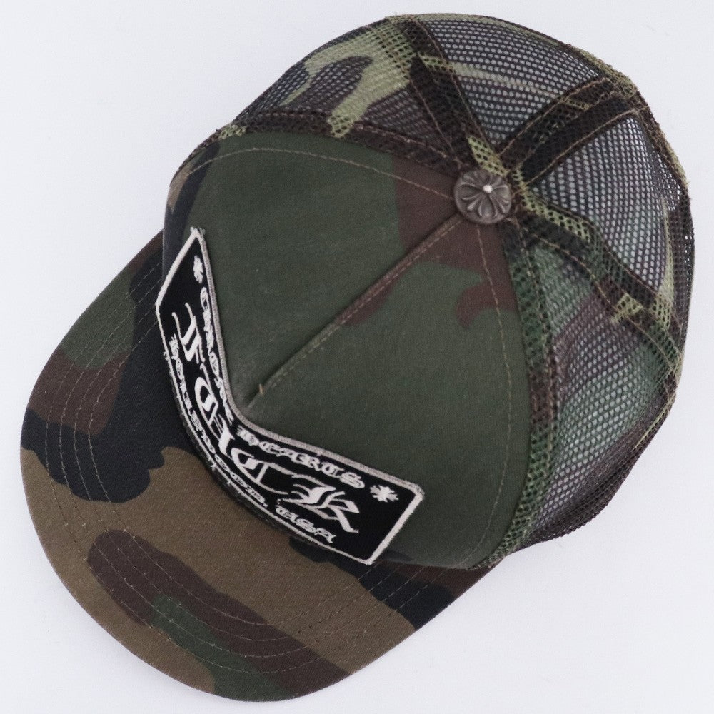 CHROME HEARTS Fuck Camo Trucker Cap Size F
