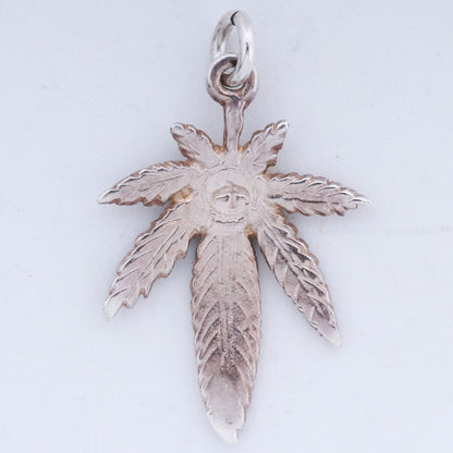GORO'S K18 Gold Metal Glass Necklace Silver Size ONE SIZE