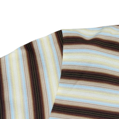 AURALEE 26SS Gradient Stripe Jersey Long Sleeve T-Shirt Brown Size 3