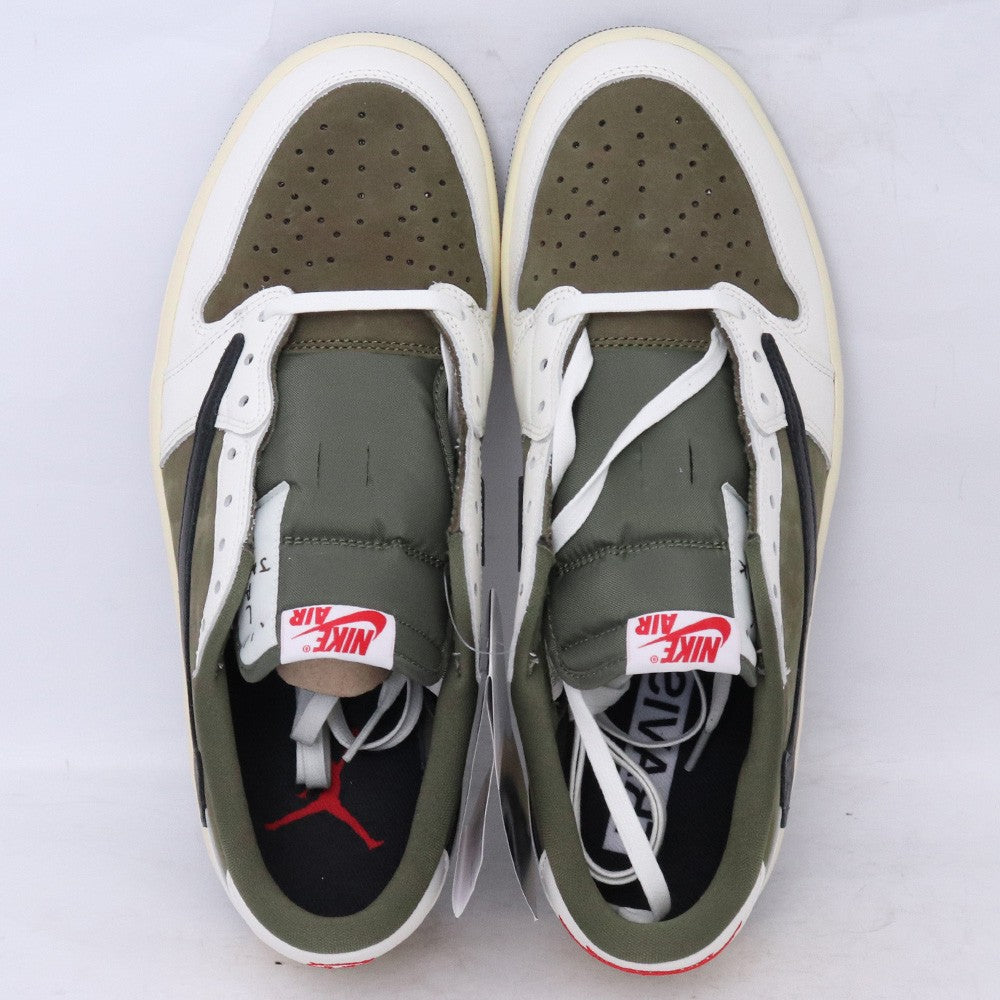 NIKE x TRAVIS SCOTT Air Jordan 1 Olive Sneakers Size 28.5cm