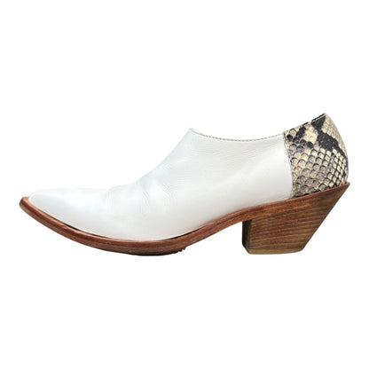 JUNYA WATANABE Back-Python Paneled Shoes White Sneakers Size S