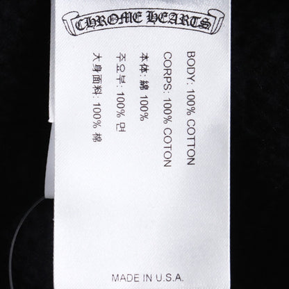 CHROME HEARTS Vertical Logo Hoodie Black Size XL