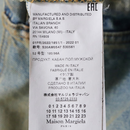 MAISON MARGIELA 22SS Vintage Wash Denim Jacket Blue Size 52