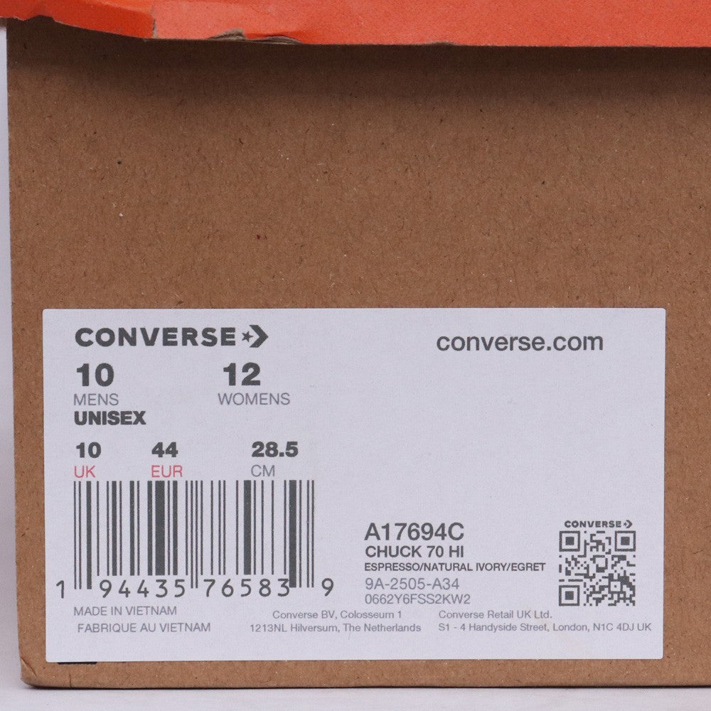 CONVERSE × OUR LEGACY CT70 Hi-Top Sneakers Brown Size 28.5cm