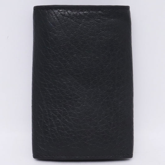 MAISON MARGIELA Leather Keyring 6-Ring Key Case Black Size F