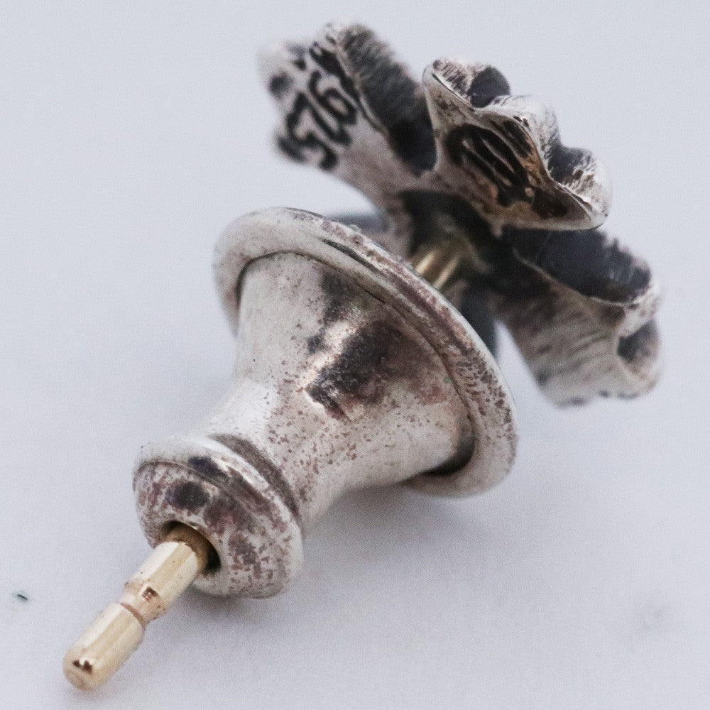 CHROME HEARTS #2 CH Plus Stud Earring Silver Size F