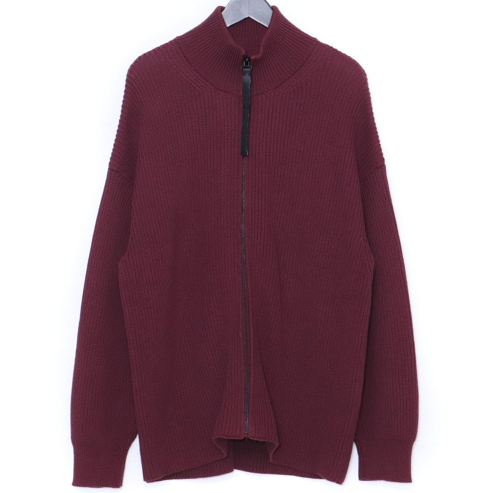 N.HOOLYWOOD 23AW Drivers Knit Sweater Burgundy Size 36