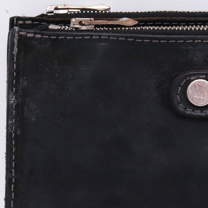 INCARNATION Horse Leather Long Wallet Black Size F