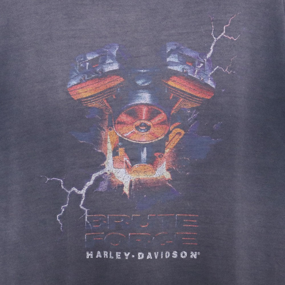 HARLEY DAVIDSON 1995 Brute Force T-Shirt Black Size XL