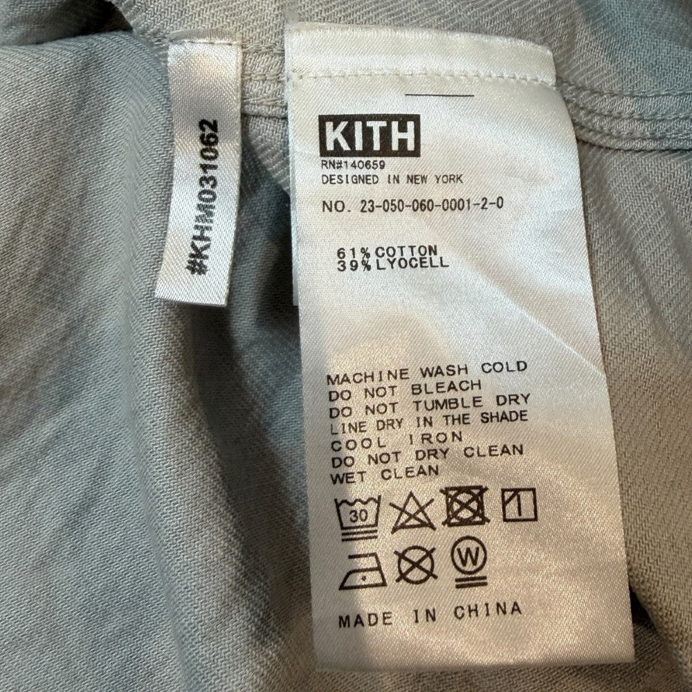 Kith 23SS Beige Solid Long Sleeve Button-Up Size XL