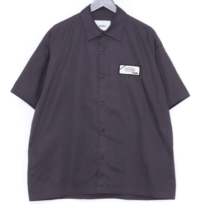 WTAPS REPO SS CTPL Twill Short Sleeve Shirt Gray Size 02