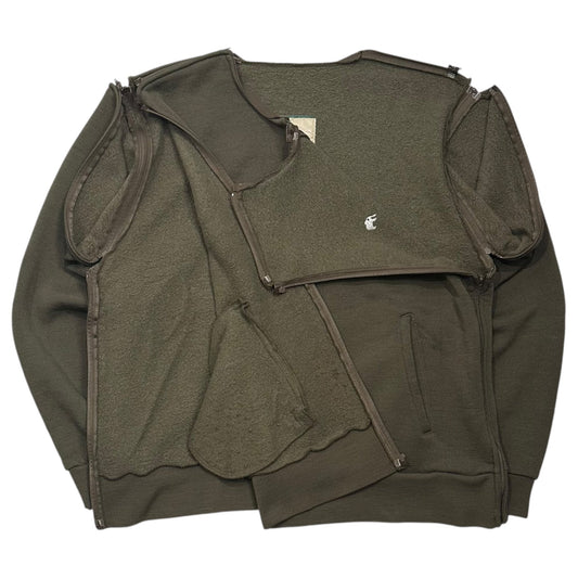 UNDERCOVER 99AW Small Parts Sweatshirt Khaki Size M