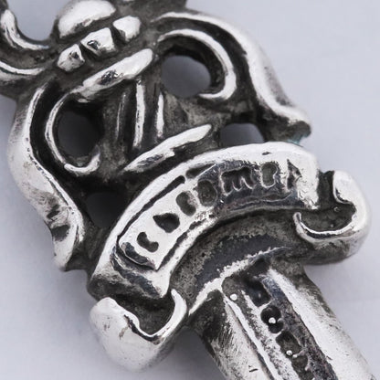 CHROME HEARTS #5 Dagger Zip Charm Necklace Size #5