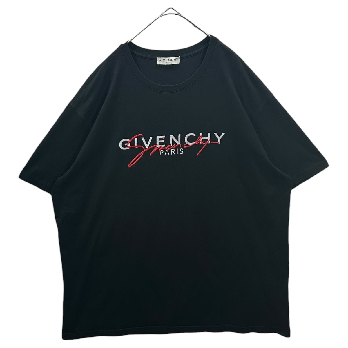 GIVENCHY 19AW Layered-Logo Crew-Neck T-Shirt Size XXL