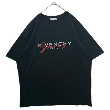 GIVENCHY 19AW Layered-Logo Crew-Neck T-Shirt Size XXL