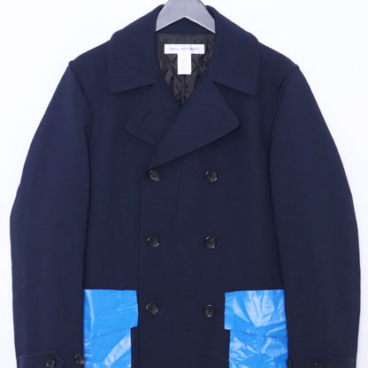 COMME DES GARCONS SHIRT 25AW Double Coat Navy Size S