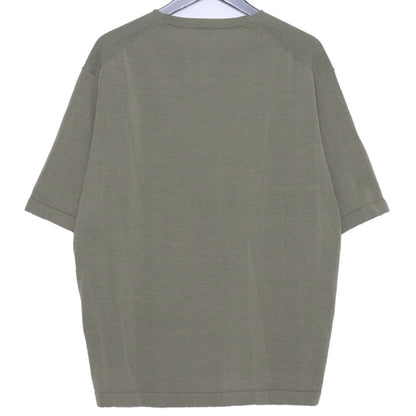 DEVOA 26AW Cotton Nylon Rayon SS Knit Green Size 2