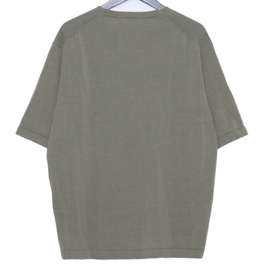 DEVOA 26AW Cotton Nylon Rayon SS Knit Green Size 2
