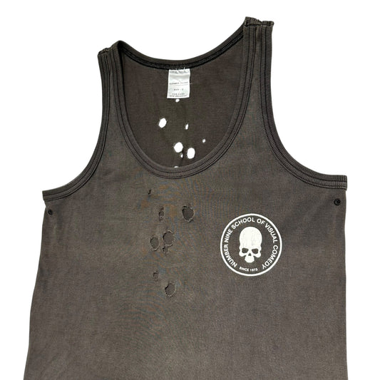 NUMBER (N)INE 01SS TIME Perforated Skull Tank Top Size 0