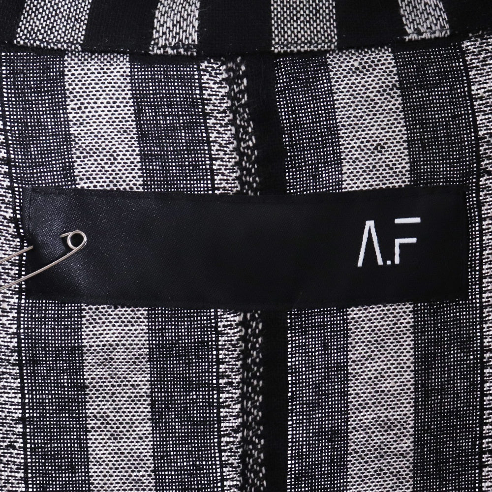 A.F Artefact 25SS Herring Bone Stripe Loose Shirt Size 2