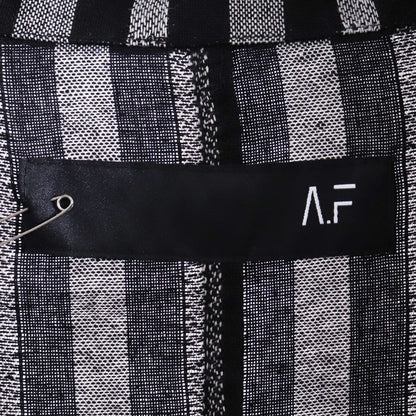 A.F Artefact 25SS Herring Bone Stripe Loose Shirt Size 2