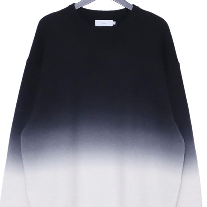 GRAPHPAPER 25AW Gradient Dyed Wool Knit Black/White Size 1