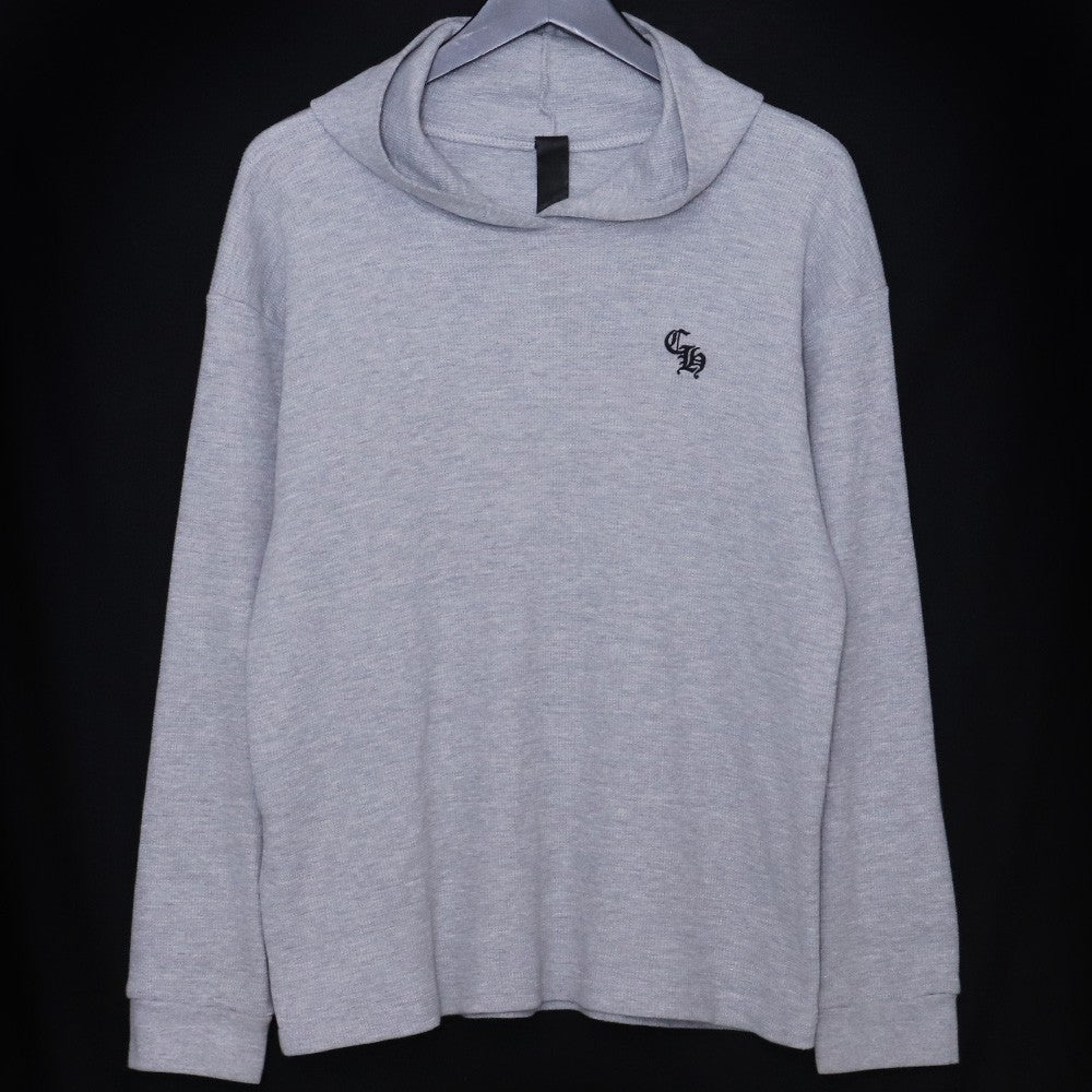 CHROME HEARTS Y NOT CH Logo Thermal Hoodie Gray Size M