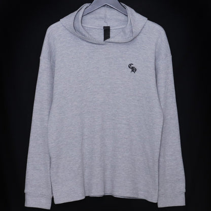 CHROME HEARTS Y NOT CH Logo Thermal Hoodie Gray Size M