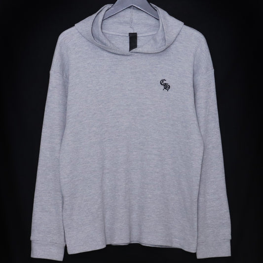 CHROME HEARTS Y NOT CH Logo Thermal Hoodie Gray Size M