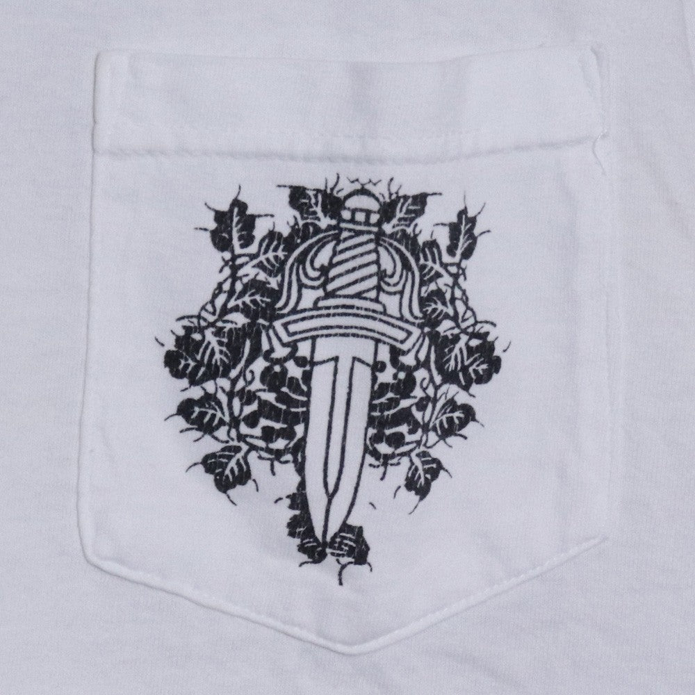 CHROME HEARTS OLD VINE DAGGER LOGO T-Shirt White Size S