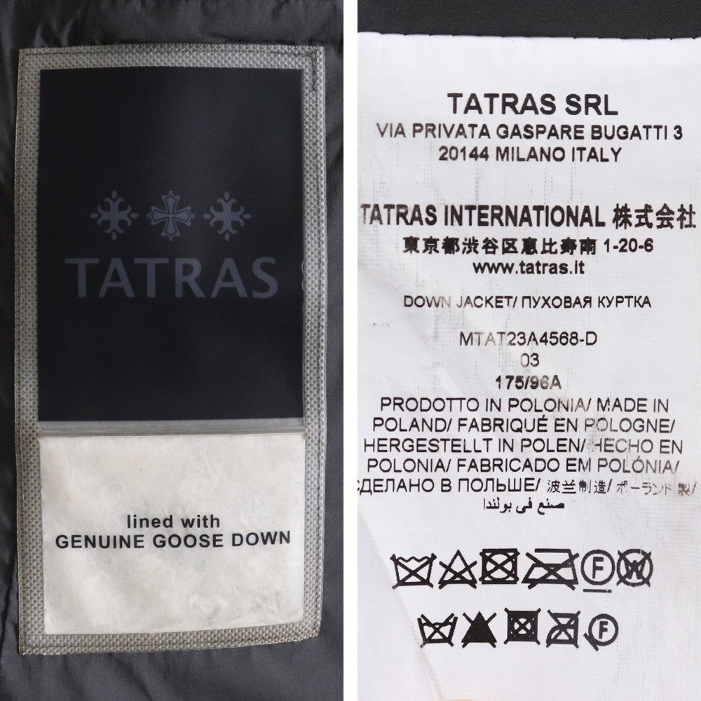 TATRAS BORBORE Gray Down Jacket Size 03