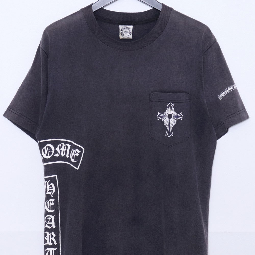 Chrome Hearts Faded OLD T-BAR CH Cross T-Shirt Black Size M