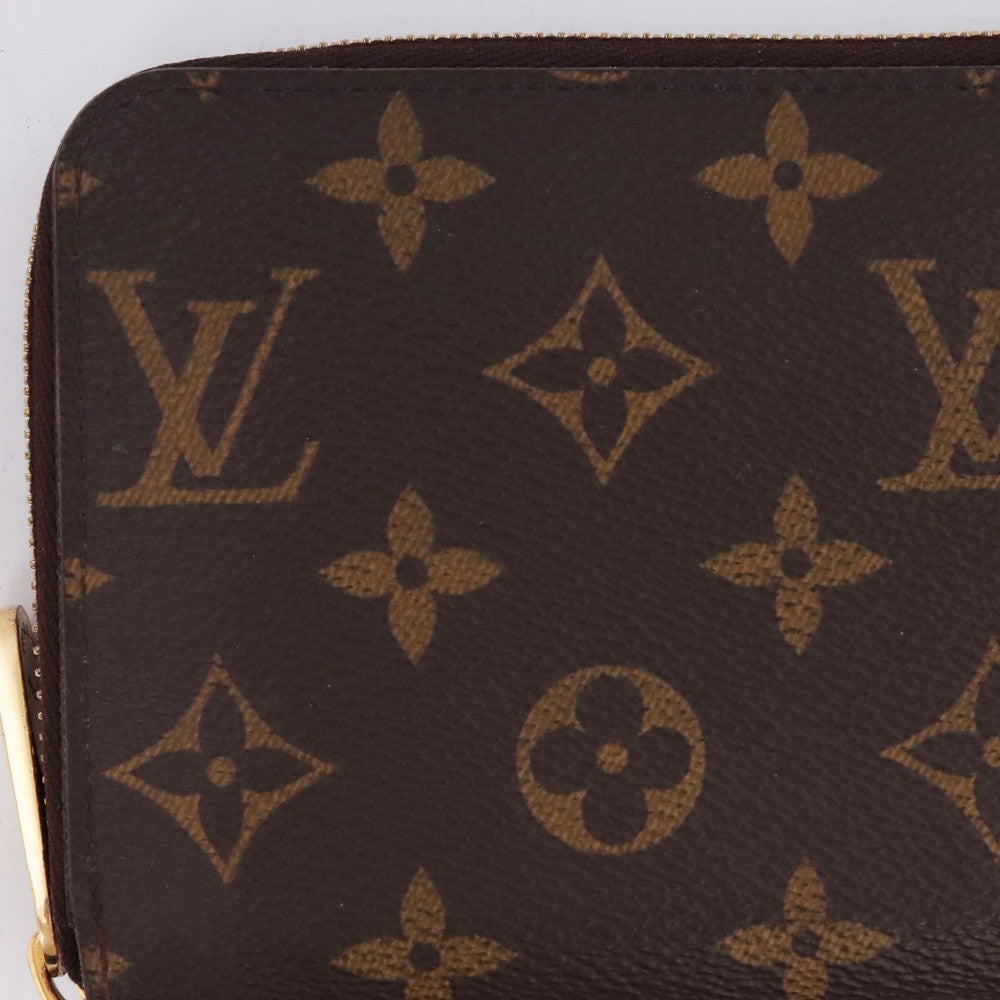 LOUIS VUITTON Monogram Zippy Wallet Brown Size F