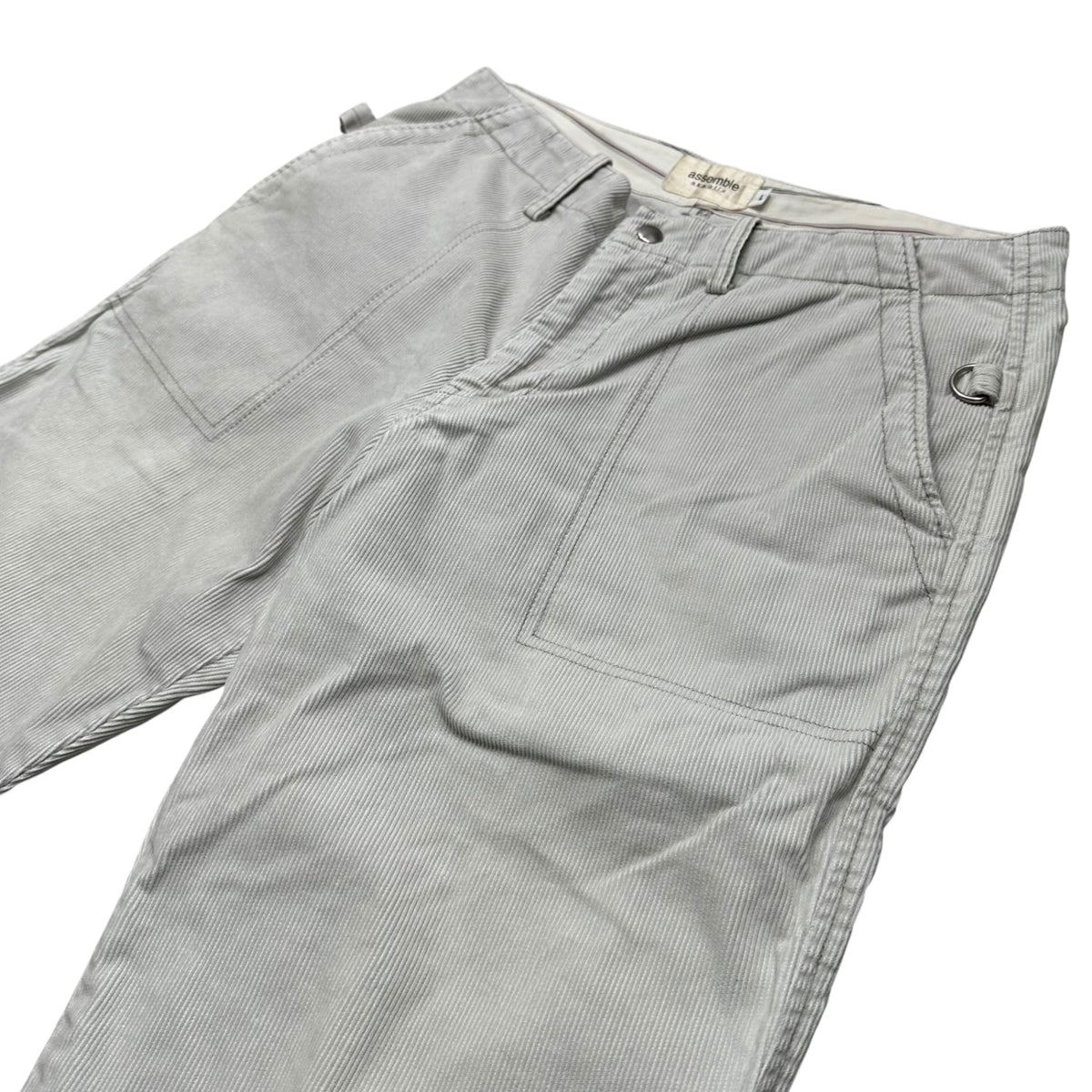 AFFA Corduroy Bondage Pants Light Gray Size L