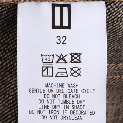 DAISUKE TANABE 26SS Coffee Black Wide Denim Size 32