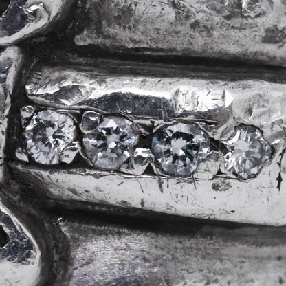 CHROME HEARTS Dagger Pave Diamond Ring Silver Size ONE SIZE