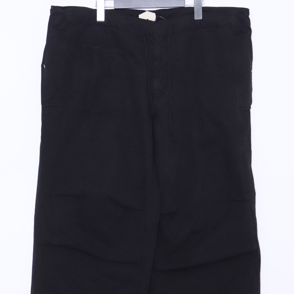 TEN C 25SS Cotton Gabardine Army Cargo Pants Black Size 48