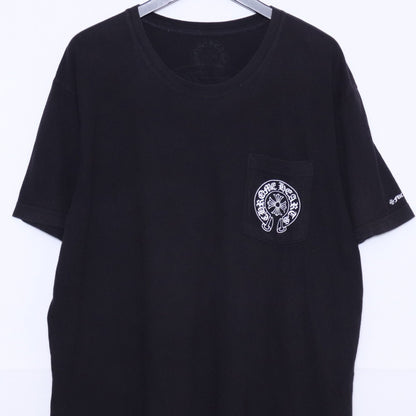 Chrome Hearts Horseshoe Pocket T-Shirt Black Size XL