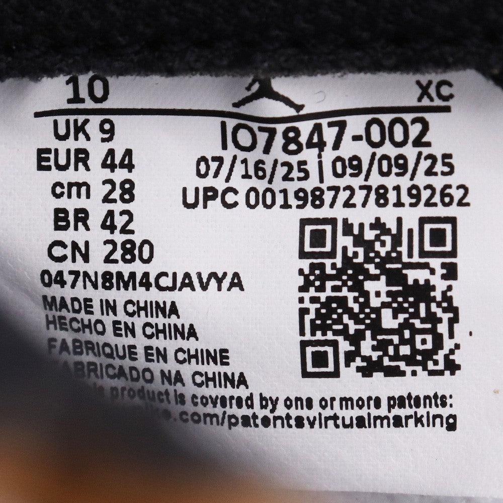 NIKE x Fragment x Union Air Jordan Sneakers Black Size 28cm
