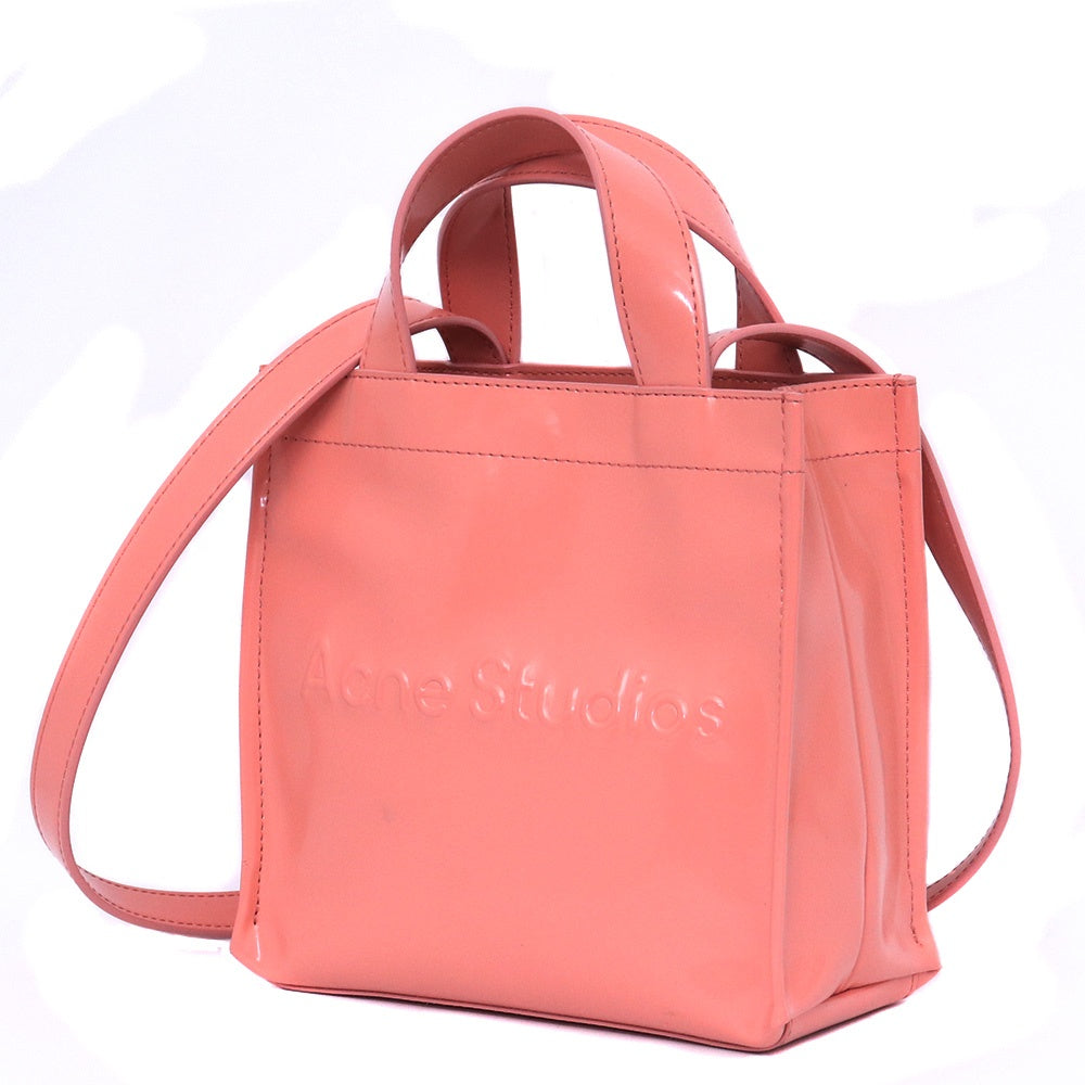ACNE STUDIOS 24SS Logo Shopper Mini Bag Pink Size ONE SIZE