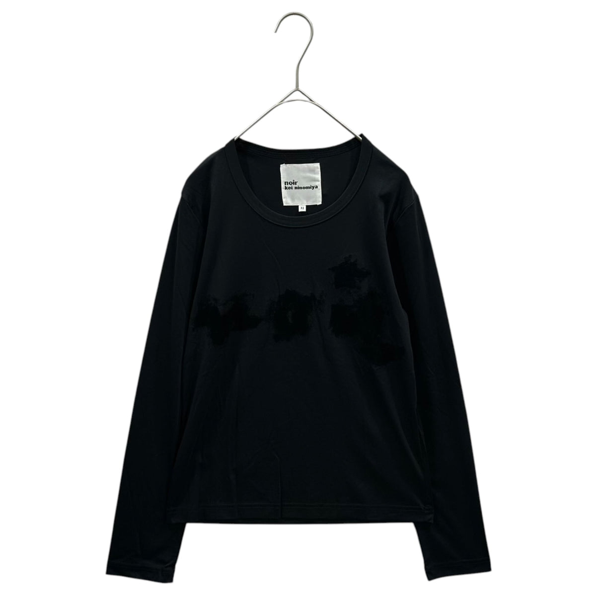 noir kei ninomiya 13SS Flock Print T-Shirt Black Size XS