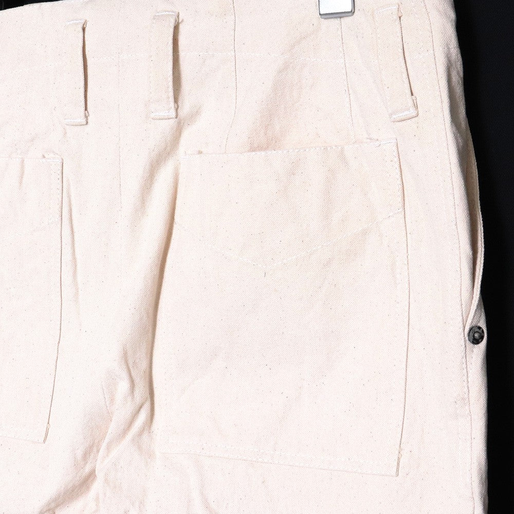GENKOTSU CREATE 22AW Blues Cotton Pants Beige Size S
