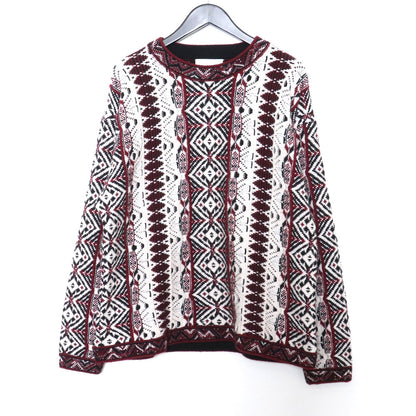 IROQUOIS 7GG COOGI TUCK Knit Sweater Multi Size 2