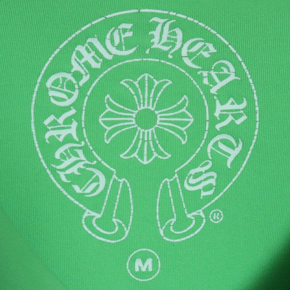 Chrome Hearts Green Side CH Logo Print Rush Guard Size M