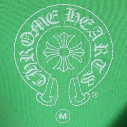 Chrome Hearts Green Side CH Logo Print Rush Guard Size M