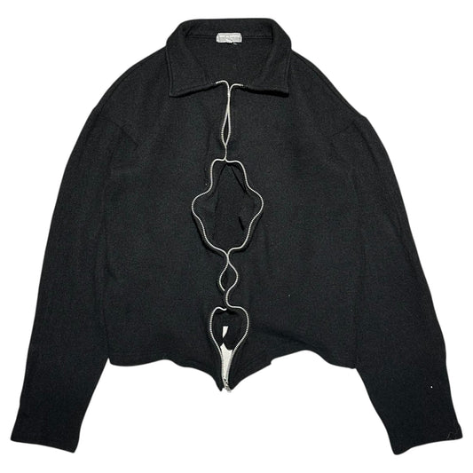 COMME des GARCONS HOMME 03AW Felted Zip-Up Jacket Size S