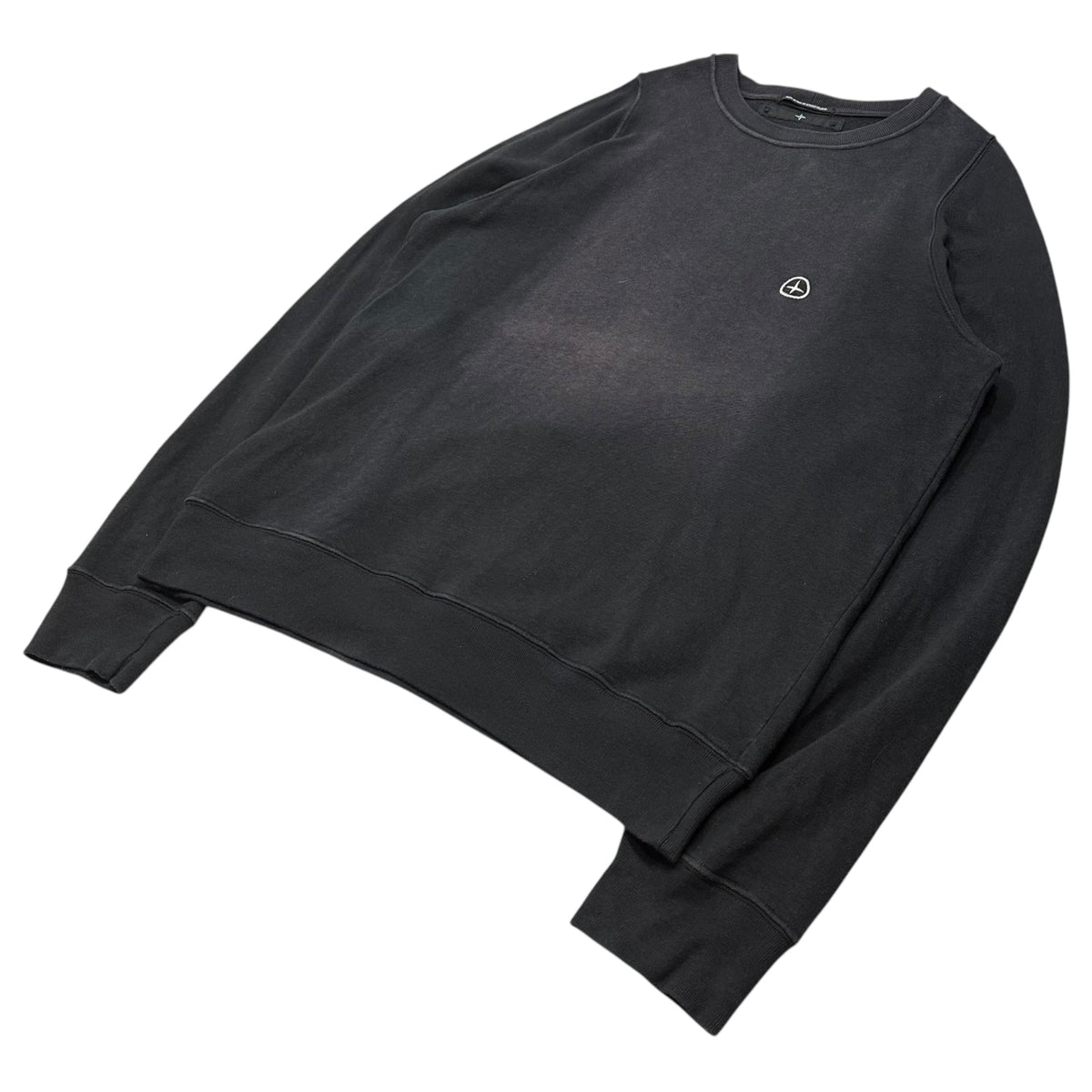 STONE ISLAND 05SS Paul Harvey Logo Sweatshirt Black Size L