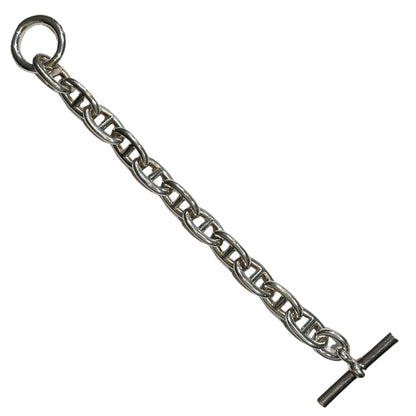 HERMES Chaine d’Ancre TGM 11 Link Bracelet Silver