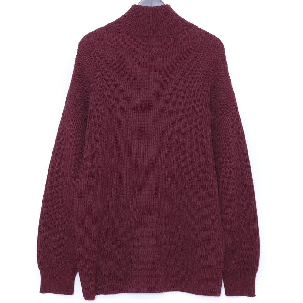 N.HOOLYWOOD 23AW Drivers Knit Sweater Burgundy Size 36